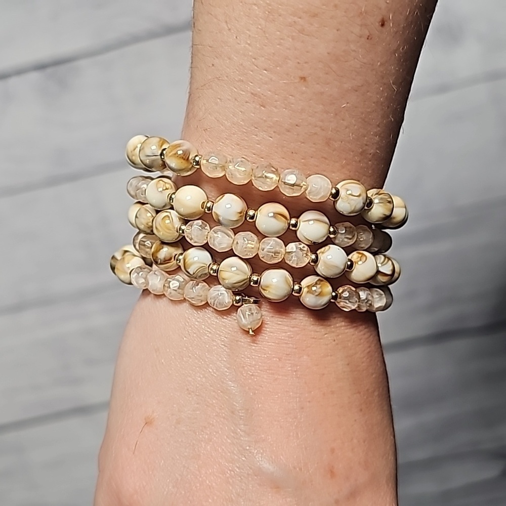 NWOT NY Co. Cream wrap bracelet - Picture 2 of 3